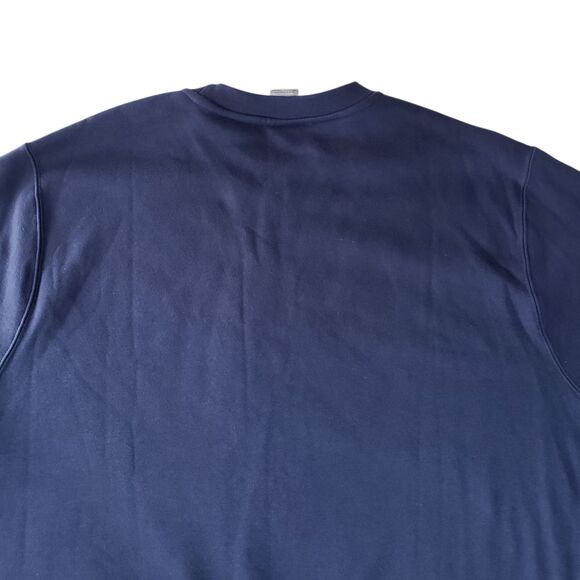 Vintage Nike Swoosh Sweatshirt Mens XXL Navy Embroidered Crewneck Pullover Y2K - Picture 10 of 12